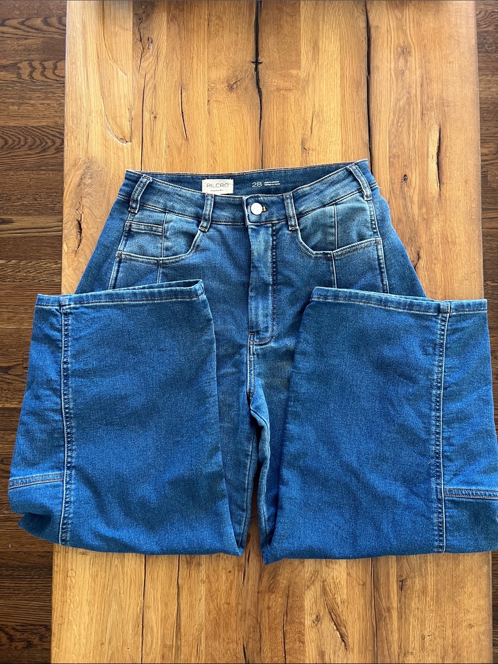 Anthropologie- Pilcro Kenna Mid-Rise Heritage Barrel Jeans- size 28 - Picture 4 of 12